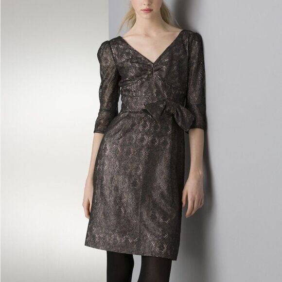 Marc Jacobs Lace Bow Cocktail Mini Dress - Picture 1 of 8